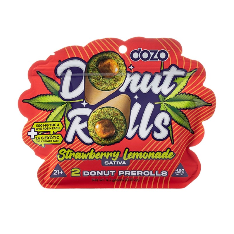 DOZO DONUT PREROLLS THC-P 2.1G 5PC/BOX 3CT- TROPICANA OG (H)