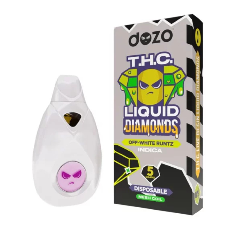 DOZO LIQUID DIAMONDS THC 5G- OFF-WHITE RUNTZ (I)