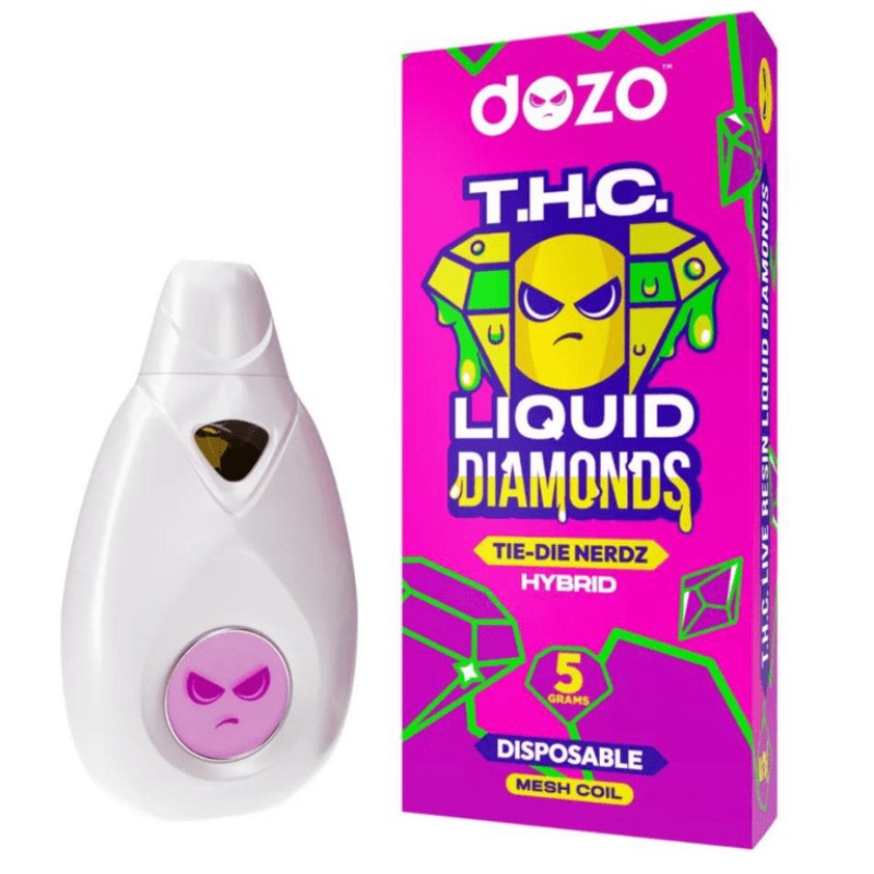 DOZO LIQUID DIAMONDS THC 5G- TIE-DIE NERDZ (H)