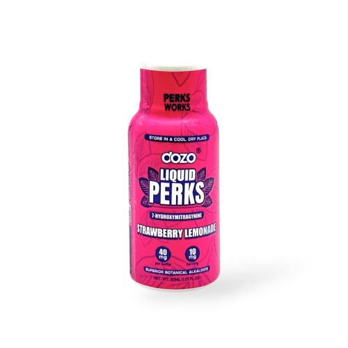 DOZO LIQUID PERKS 7 HYDROXY SHOTS- STRAWBERRY LEMONADE
