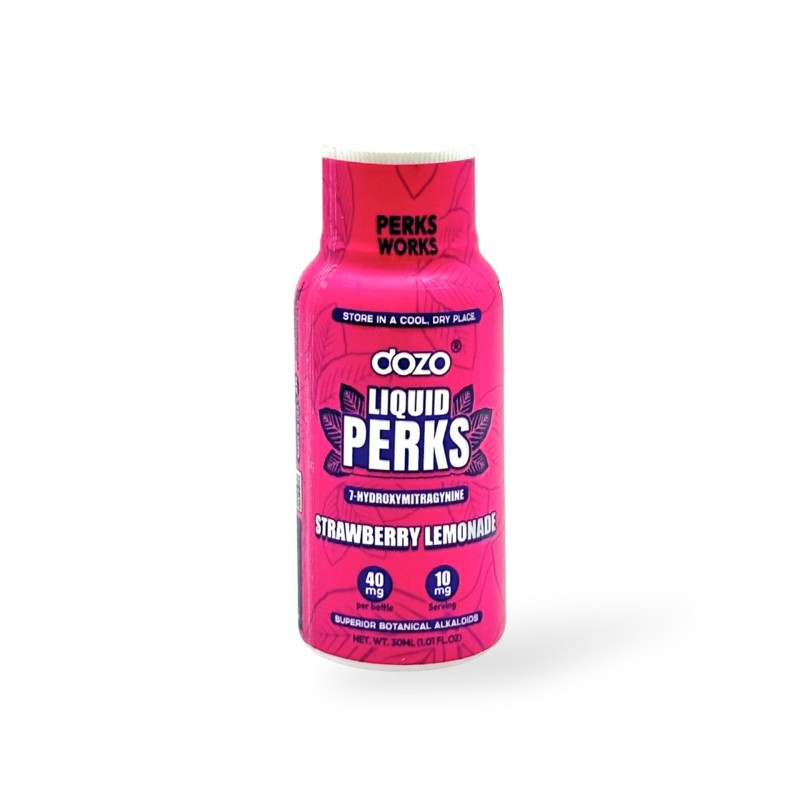 DOZO LIQUID PERKS 7 HYDROXY SHOTS- STRAWBERRY LEMONADE