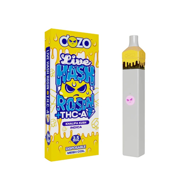 DOZO LIVE HASH ROSIN + THC-A  2.5G KHALIFA KUSH