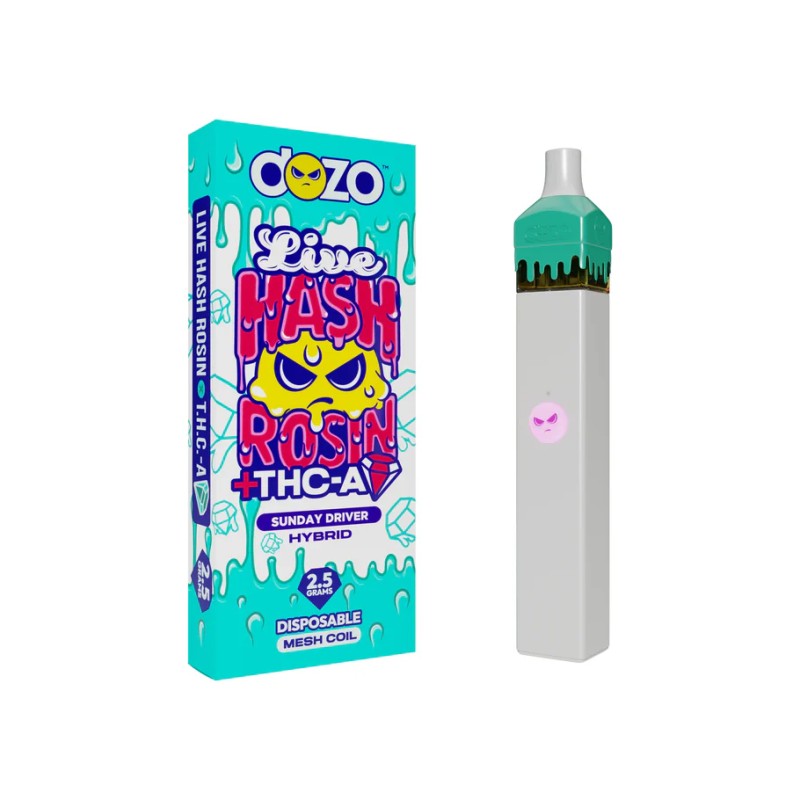 DOZO LIVE HASH ROSIN + THC-A  2.5G SUNDAY DRIVER
