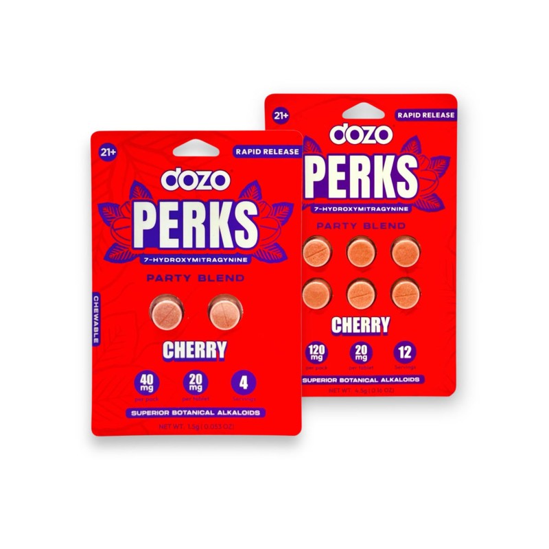 DOZO PERKS 7-HYDROXYMITRAGYNINE 2PC/10PK- CHERRY