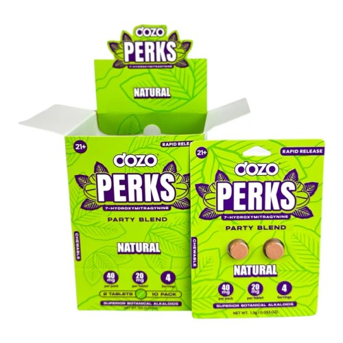 DOZO PERKS 7-HYDROXYMITRAGYNINE 2PC/10PK- NATURAL