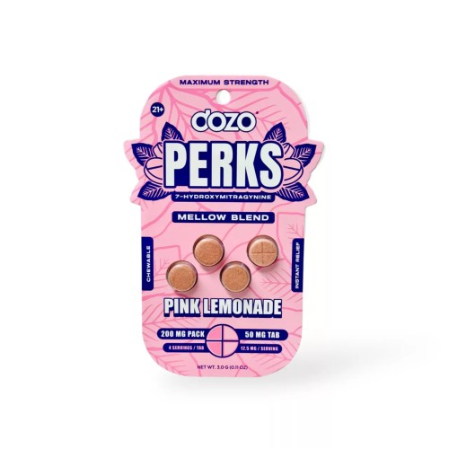 DOZO PERKS 7-OH 4CT 50MG/200MG - MELLOW BLEND PINK LEMONADE
