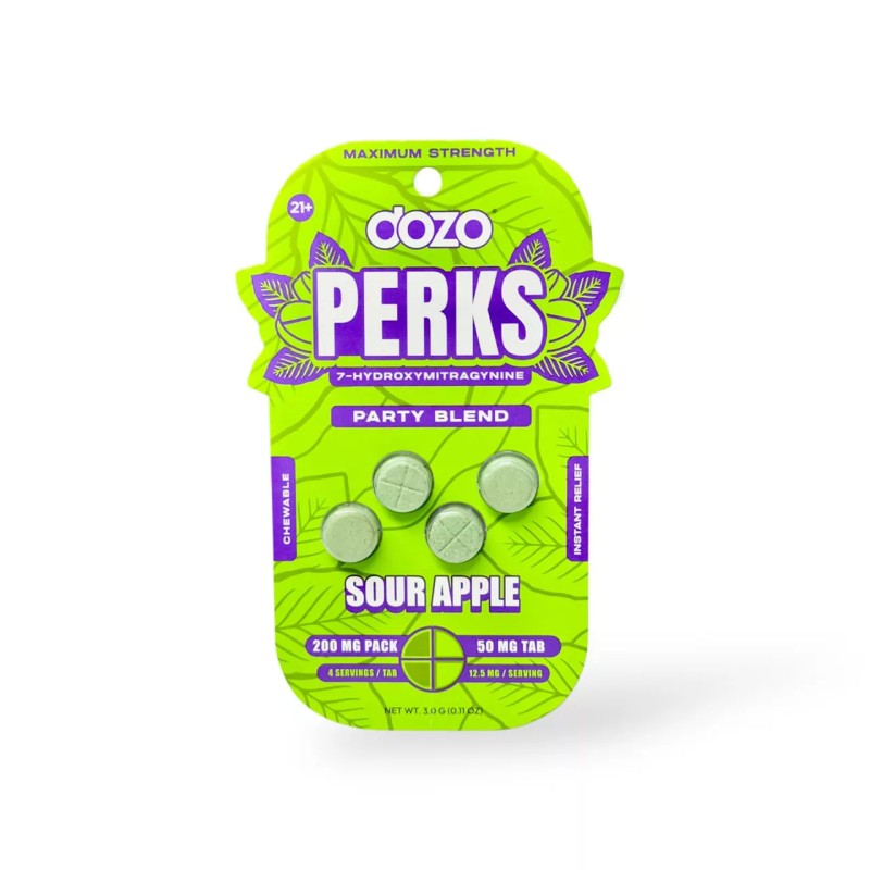 DOZO PERKS 7-OH 4CT 50MG/200MG - PARTY BLEND SOUR APPLE