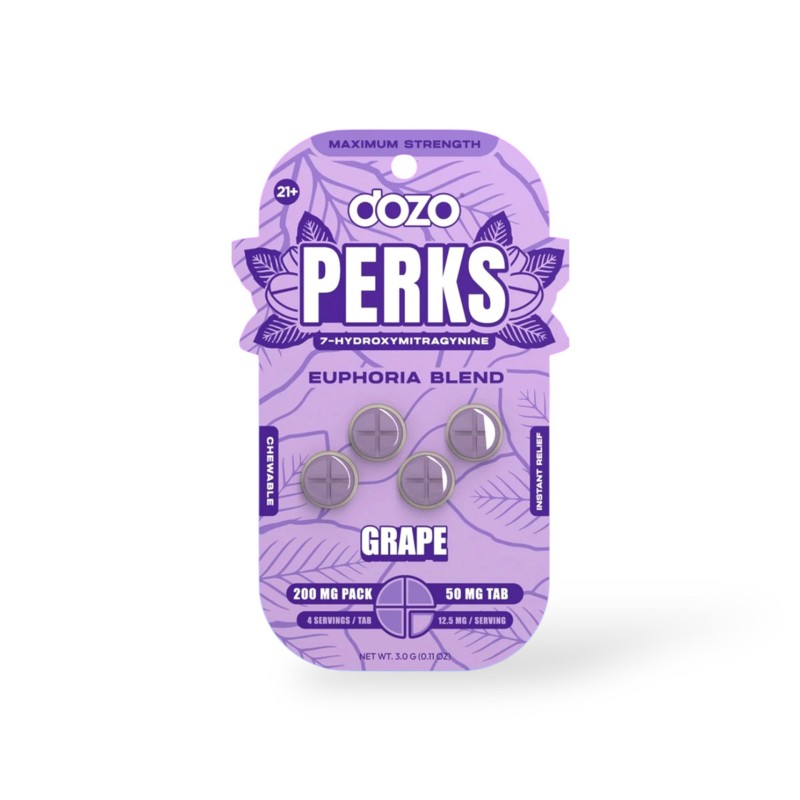 DOZO PERKS 7-OH 4CT 50MG/200MG - EUPHORIA BLEND GRAPE