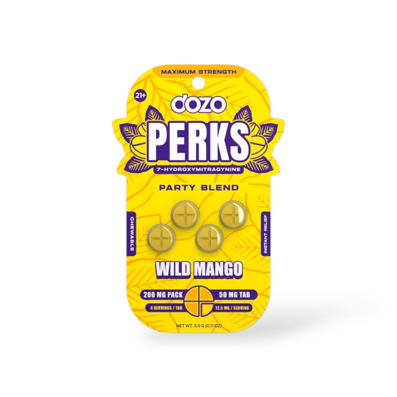 DOZO PERKS 7-OH 4CT 50MG/200MG - PARTY BLEND WILD MANGO