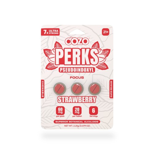 DOZO PERKS 7-OH WITH PSEUDO FOCUS 3PC/10PK - STRAWBERRY