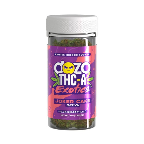 DOZO THC A EXOTIC INDOOR FLOWER 10G- JOKER CAKE (S)