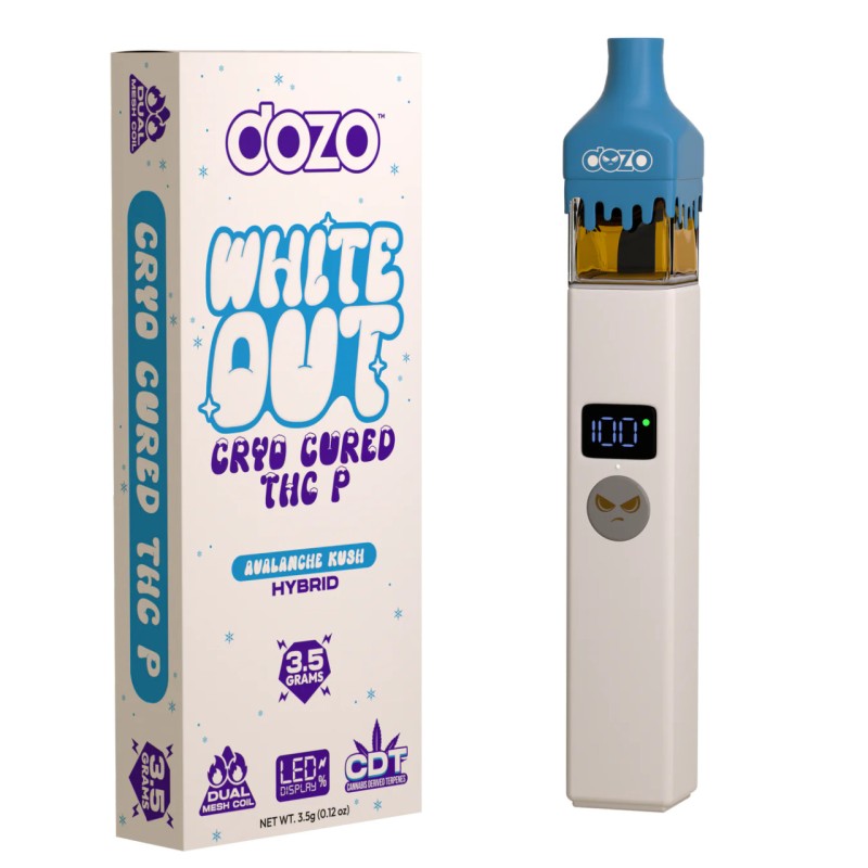 DOZO WHITE OUT CRYO CURED THCP 3.5G- AVALANCHE KUSH (H)