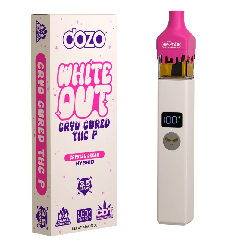 DOZO WHITE OUT CRYO CURED THCP 3.5G- CRYSTAL DREAM (H)