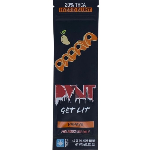 DVNT GET LIT 20% THCA BLUNT PAPAYA HYBRID