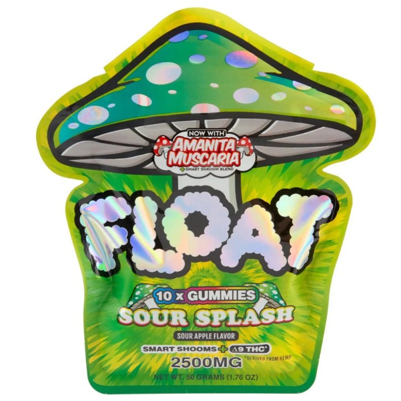 FLOAT MUSHROOM GUMMIES 10PK- SOUR SPLASH