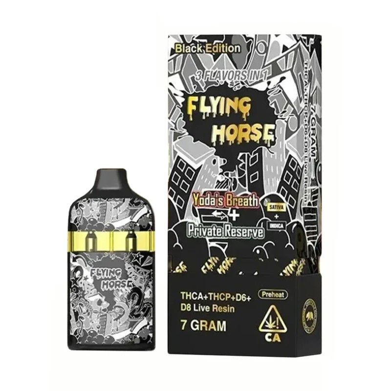 FLYING HORSE BLACK 7G STONER BLEND 3IN1 YODA'S BREATH+PRIVATE RESERVE