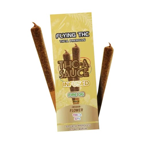 FLYING HORSE 10 PK THC-A SAUCE INFUSED PREROLLS - FIRE OG (I)