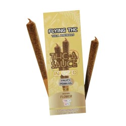 FLYING HORSE 10 PK THC-A SAUCE INFUSED PREROLLS - FRUITY PEBBLES (S)