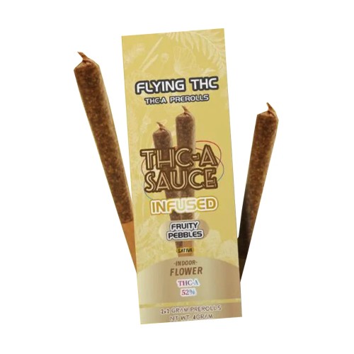FLYING HORSE 10 PK THC-A SAUCE INFUSED PREROLLS - FRUITY PEBBLES (S)