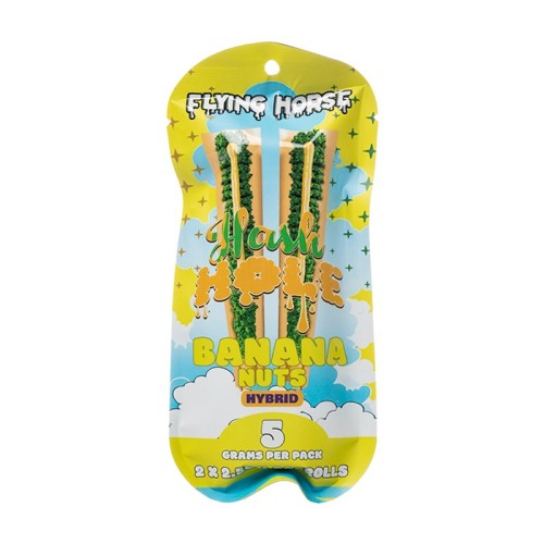 FLYING HORSE 2.5G HASH HOLE PREROLL - BANANA NUTS (H)