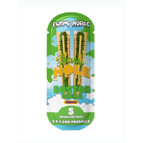 FLYING HORSE 2.5G HASH HOLE PREROLL - BOSTON CREAM (I)