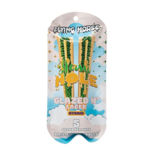 FLYING HORSE 2.5G HASH HOLE PREROLL - GLAZED N LACED (H)