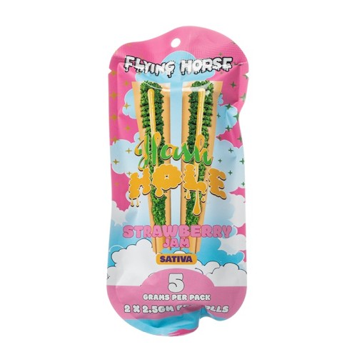 FLYING HORSE 2.5G HASH HOLE PREROLL - STRAWBERRY JAM (S)