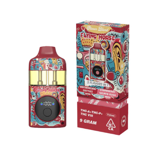 FLYING HORSE 9G 3IN1 STONER BLEND- WATERMELON ZKITTLES/STRAWBERRY GELATO KUSH