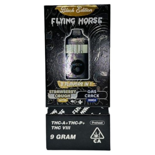 FLYING HORSE 9G 3IN1 BLACK EDITION- STRAWBERRY COUGH/GAS CRACK