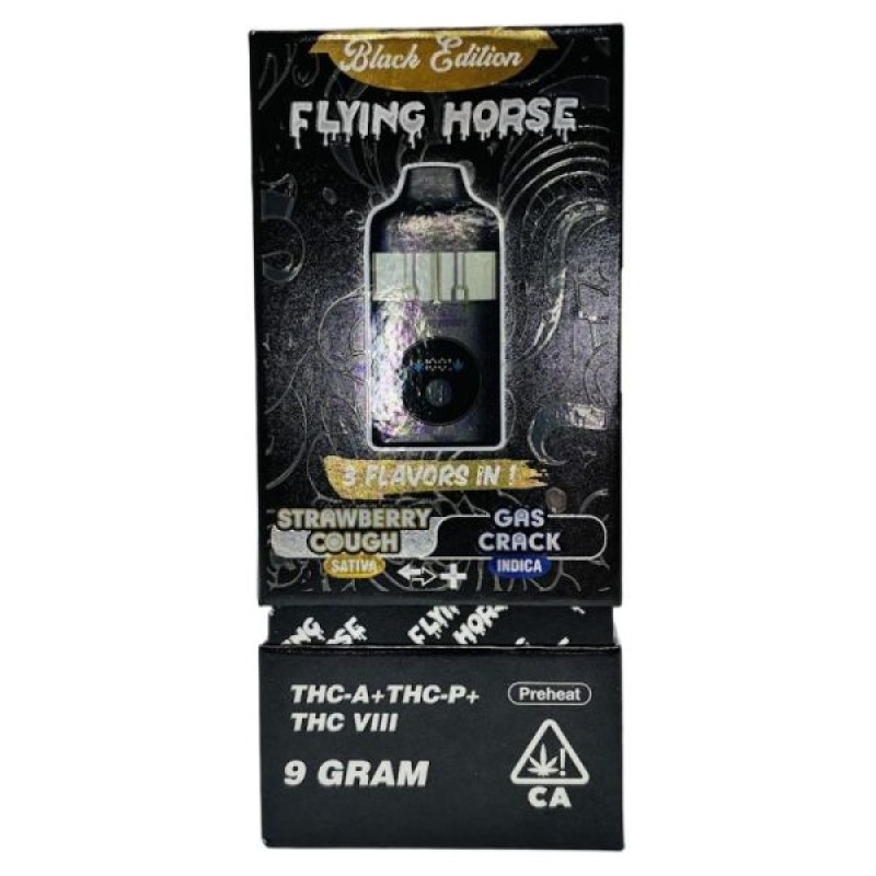 FLYING HORSE 9G 3IN1 BLACK EDITION- STRAWBERRY COUGH/GAS CRACK