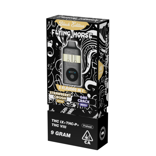 FLYING HORSE 9G 3IN1 BLACK STONER BLEND 5PC- HARD ROCK/SUMMER WHITE