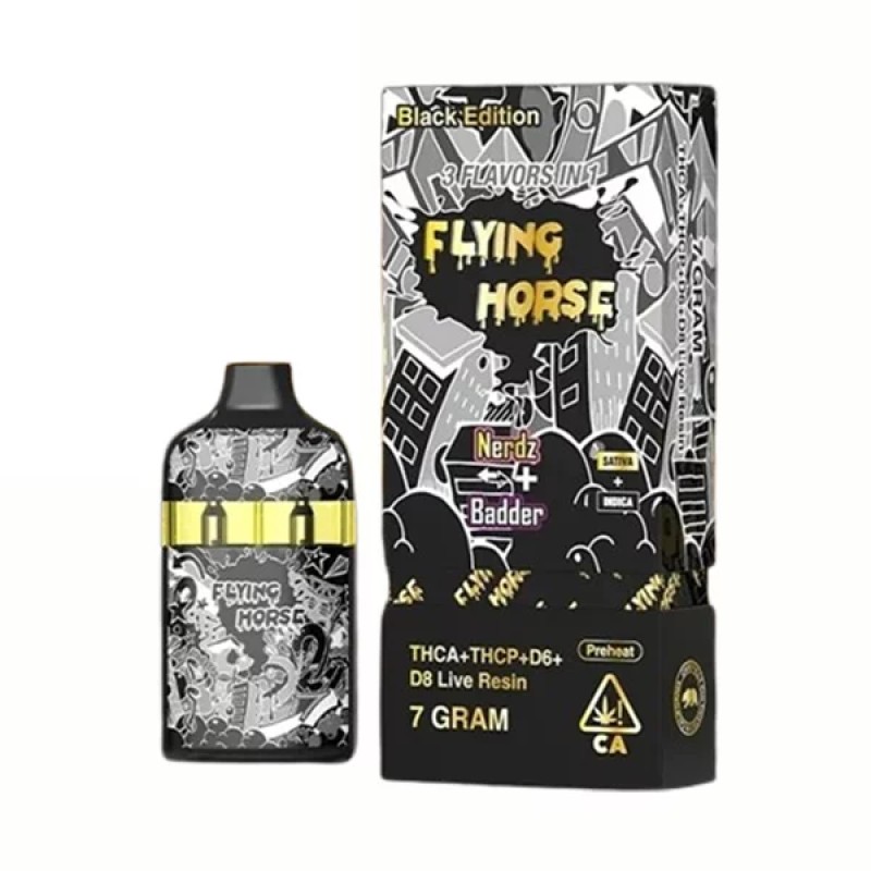 FLYING HORSE BLACK 7G STONER BLEND 3IN1 NERDZ+BADDER