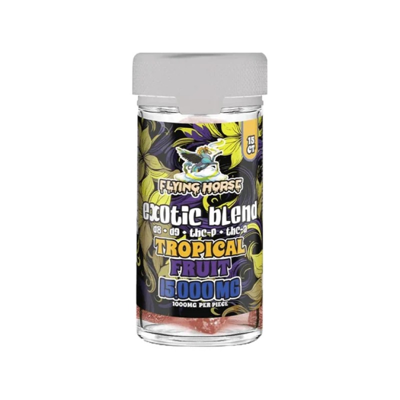 FLYING HORSE EXOTIC BLEND GUMMIES 15000MG- TROPICAL FRUIT