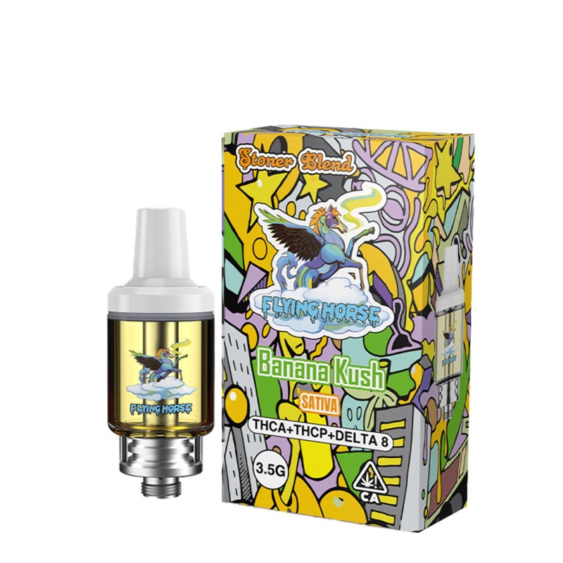FLYING HORSE STONER BLEND 3.5G CARTS BANANA KUSH