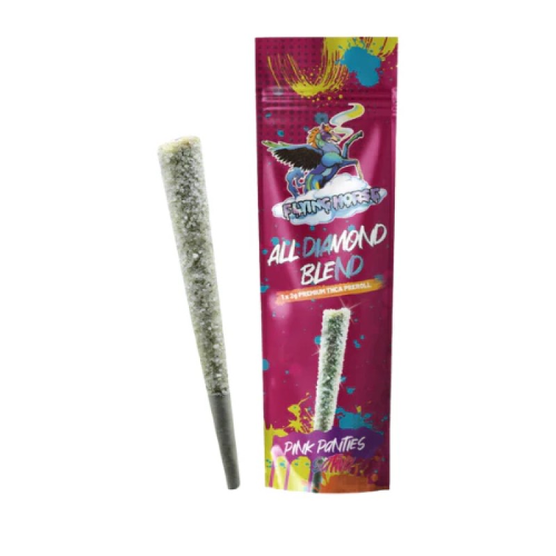 FLYING HORSE THC-A PREROLLS 40CT JAR - PINK PANTIES (I)