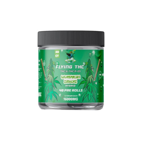 FLYING HORSE THC-A PREROLLS 40CT JAR - WATERMELON ZKITTLES (H)