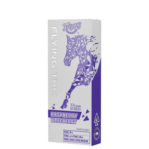 FLYING THC TRIPPY BLEND 3.5G- RASPBERRY BLUEBERRY (H)