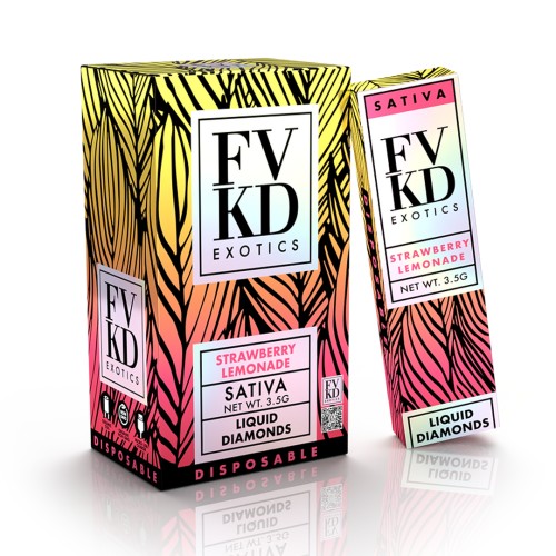 FVKD EXOTICS LIQUID DIAMONDS- STRAWBERRY LEMONADE (S)