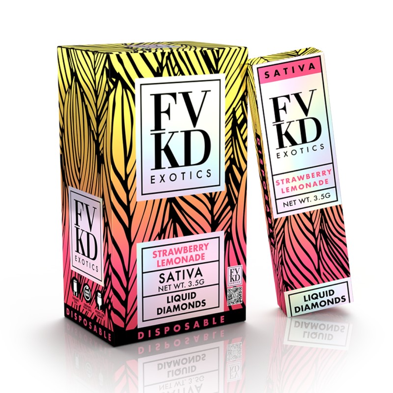 FVKD EXOTICS LIQUID DIAMONDS- STRAWBERRY LEMONADE (S)