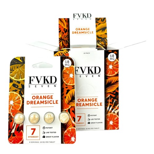 FVKD 7 HYDROXY 18MG 10PK/4PC- ORANGE DREAMSICLE