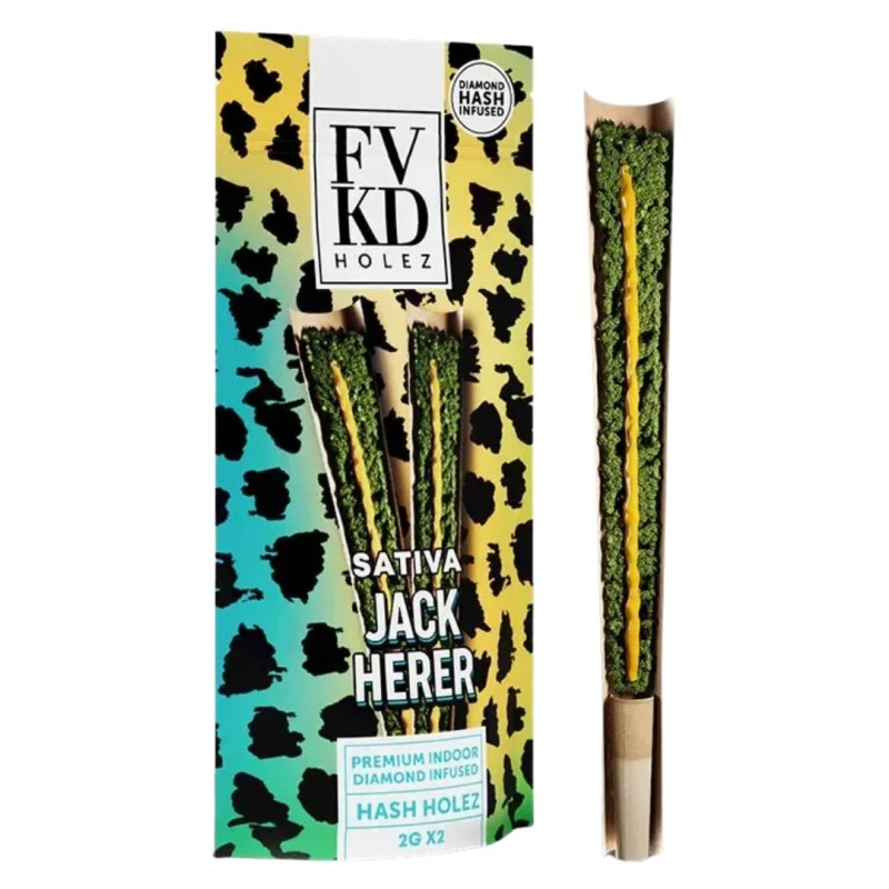 FVKD DIAMOND HASH HOLE PRE ROLLS- JACK HERER (S)