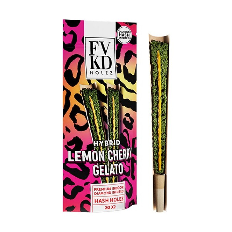 FVKD DIAMOND HASH HOLE PRE ROLLS- LEMON CHERRY GELATO (H)