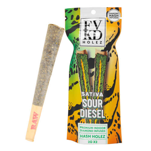 FVKD DIAMOND HASH HOLE PRE ROLLS- SOUR DIESEL (S)