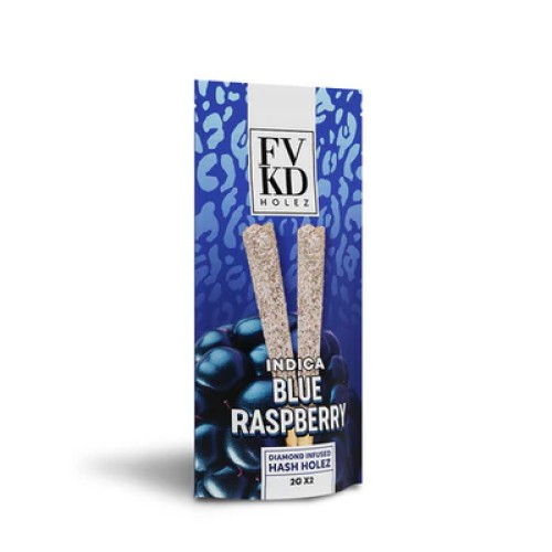 FVKD HOLES 2GX2 DIAMOND INFUSED PREROLLS - BLUE RASPBERRY (I)