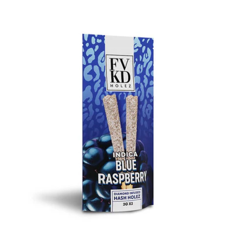 FVKD HOLES 2GX2 DIAMOND INFUSED PREROLLS - BLUE RASPBERRY (I)