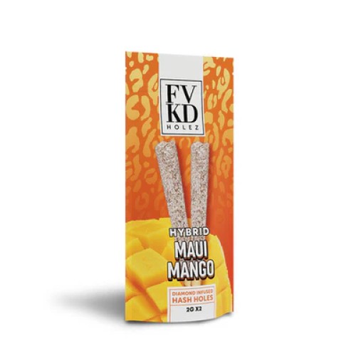 FVKD HOLES 2GX2 DIAMOND INFUSED PREROLLS - MANGO MAUI (H)
