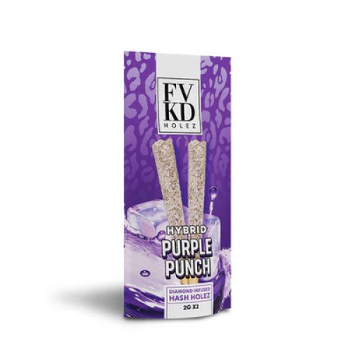 FVKD HOLES 2GX2 DIAMOND INFUSED PREROLLS - PURPLE PUNCH (H)