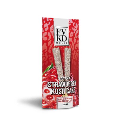 FVKD HOLES 2GX2 DIAMOND INFUSED PREROLLS -STRAWBERRY KUSH CAKE (S)