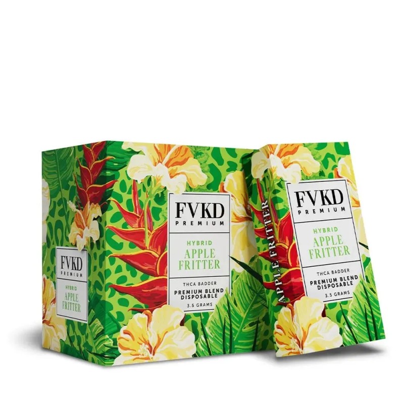 FVKD THCA 3.5G PREMIUM THCA BLEND DISPO- APPLE FRITTER (H)