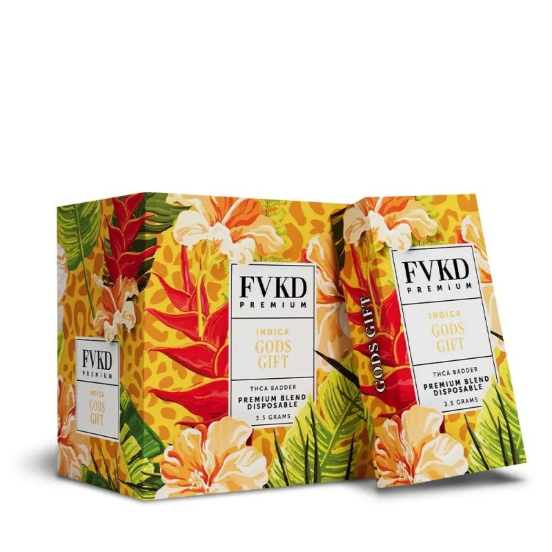 FVKD THCA 3.5G PREMIUM THCA BLEND DISPO- GODS GIFT (I)